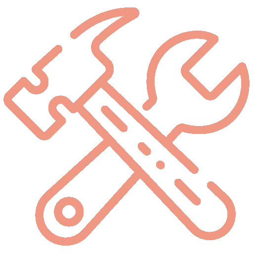 Outils : marteau et clé